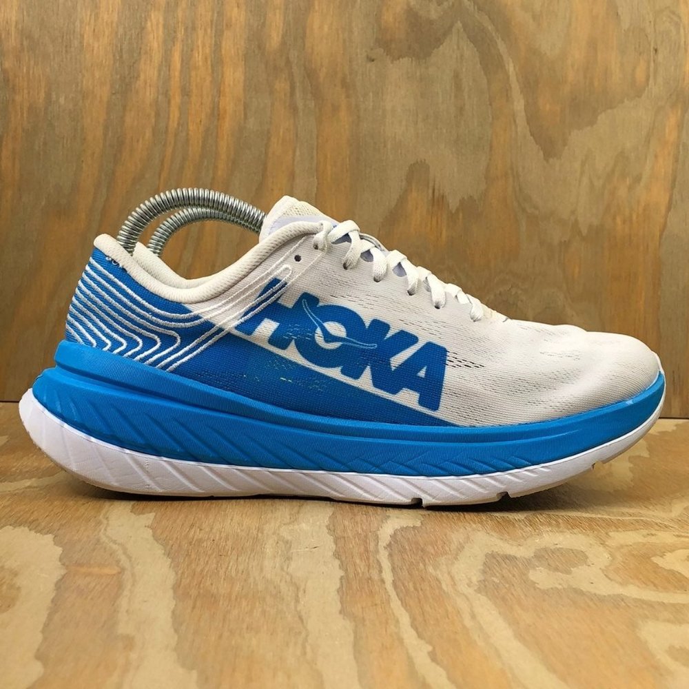Hoka One One Women's Carbon X Running White / Blue